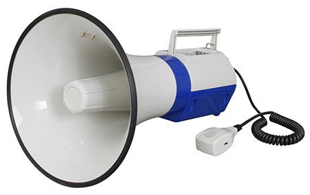 Wireless Megaphone with USB/SD/MIC/AUX/Wireless Microphone