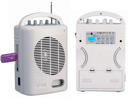 Portable Wireless PA Amplifier with Recorder and Bluetooth