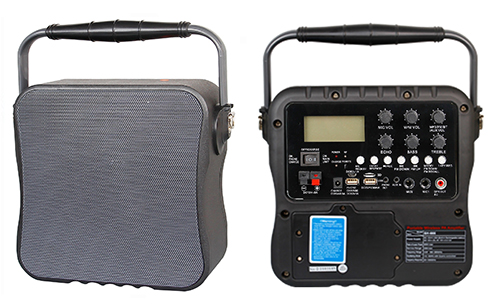 Portable Wireless PA Amplifier with USB/SD/Recording/Bluetooth