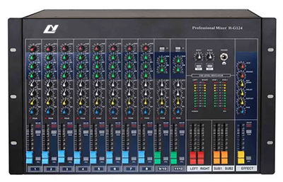 12 Channel Professional Mixer (Cabinet mountable)